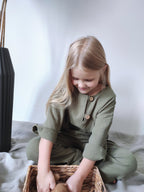 Sproutli® Handgefertigtes Bio-Musselin Baby- & Kinderhemd aus Double Gauze mit Kokosnussknöpfen